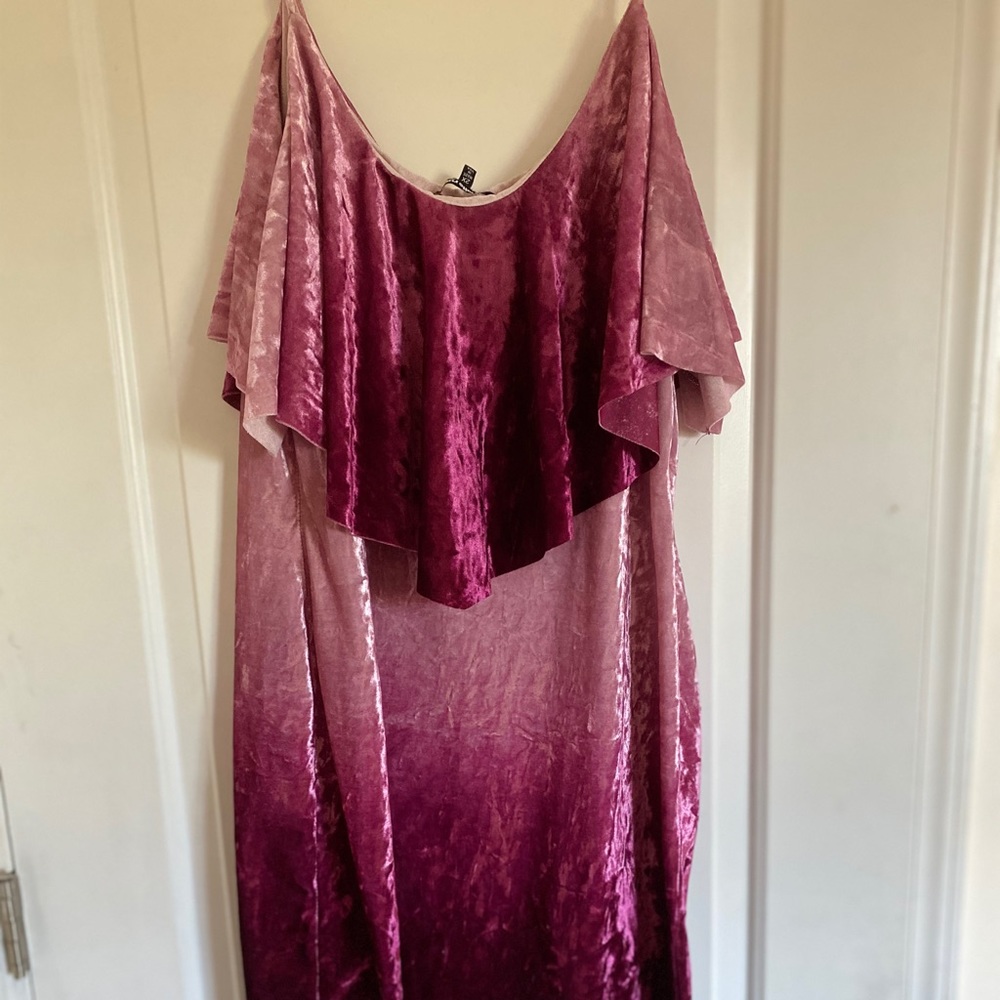 Purple 20s inspired flapper dress